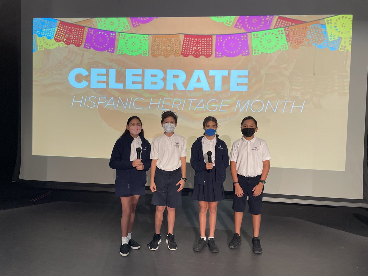 BISHouston's tweet photo. We're proud to celebrate our international diversity. This morning Year 7 students shared the cultures and traditions of Hispanic Heritage Month #PrimaryAssembly
Happy Hispanic Heritage Month #BISHouston!
#internationalstudents #internationalschool https://t.co/armkpwqfE9