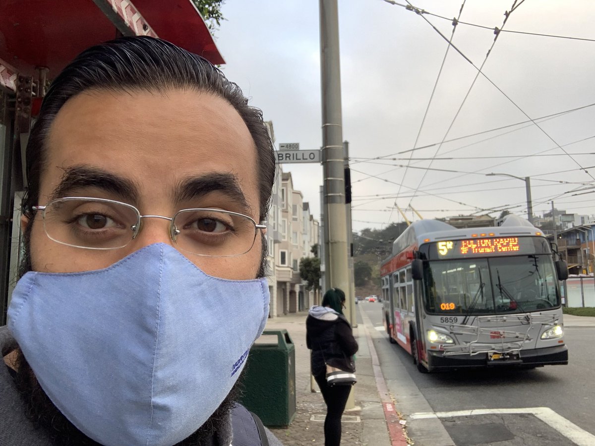 Bobakkabob37's tweet photo. It’s bright and early and I’m on my trusty 5R bus on my way to Geary and Masonic to meet up with @SupStefani and @conniechansf as part of @SFTRU’s annual #TransitMonth advocacy day 🙏🏽
#TransitRideContest #InvestInTransit #ReshapeOurRoads #TransitFirstCityAllegedly🤔 https://t.co/Ld4QlZxANc