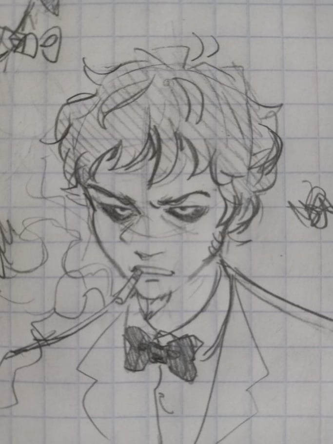 #VincentTheSecretOfMyers #VictorBlake
a sketch of an angry boi