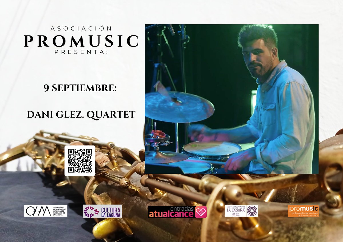 aytolalaguna_es's tweet photo. 🎶 La Concejalía de @CulturaLaLaguna, a través del (OAAM), inaugura este jueves, en el antiguo Convento de Santo Domingo, el ciclo de conciertos #Promusic.
📍 Hoy, a las 20.30 horas, Dani González Quartet.
ℹ Entradas para el resto de conciertos en https://t.co/rLObskKVNk https://t.co/B1c9003iOT