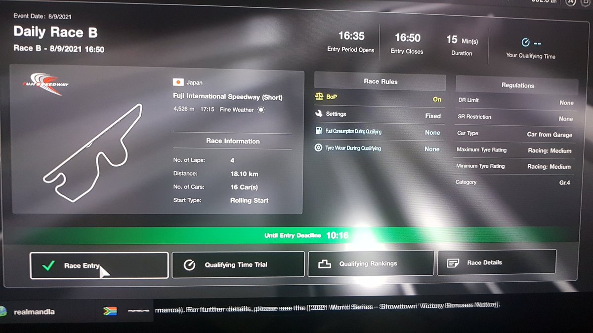 ShiboboFifa's tweet photo. 3 races this Sunday, 2 new and one carry over from last Sunday(Redbull ring)........ let's go https://t.co/ekfcdbicj1