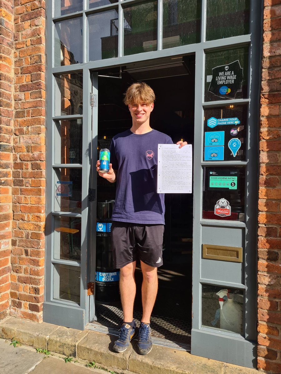 Big ups to Charlie, the first of our newbies to pass his Cicerone Certified Beer Server exam!