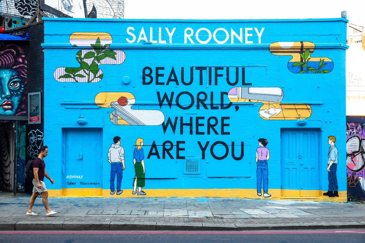 FaberBooks's tweet photo. 'I was sitting half-asleep in the back of a taxi, remembering strangely that wherever I go, you are with me, and so is he, and that as long as you both live the world will be beautiful to me.'

✨ Happy publication to Beautiful World, Where Are You ✨ https://t.co/hPrMkE9UCU
