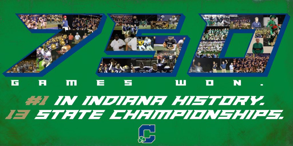 Last Friday, ☘️🏈 picked up its 750th victory in the history of the program.  So many past players and coaches have built the foundation to which this program was built.  #750 is a celebration of the past and the present.
