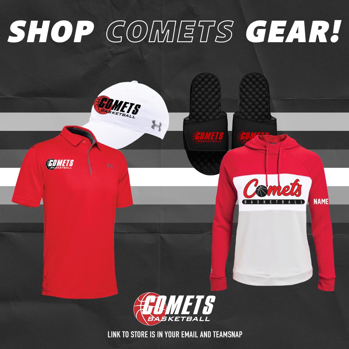 comets_red's tweet image. The Comets Spirit Store is open for the season 👀👀. Shop now through September 17th for all your gear. The store will not reopen, so make sure you don’t miss out! 

Link to the store is in our bio!