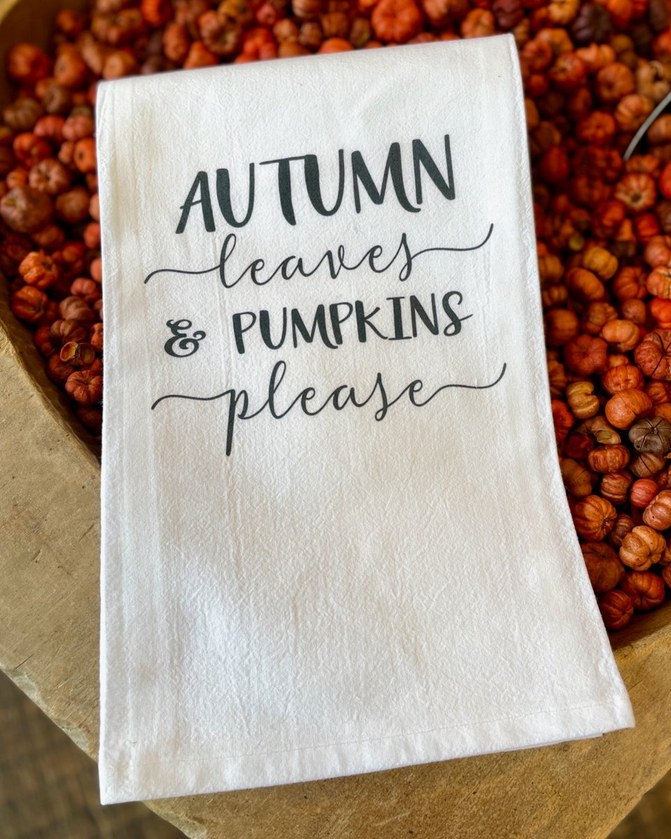 It's fall y'all! 🍁

Tea Towel available in-store and online with free shipping. 
#towel 🔍 bit.ly/38Mf3r2

#homedecor #teatowel #fallhome #falldecor #autumnhome #autumnstyle #pumpkin #psl #fall #autumnleaves #allinspired #boutique #boutiqueshopping #fall #autumn #decor