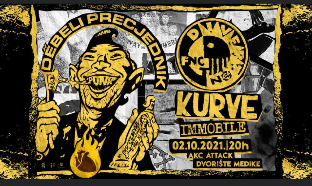 "U tebi je razlog, moj voljeni grade..." Attack, Zagreb, 02.10.2021./20h. Smrt fašizmu!