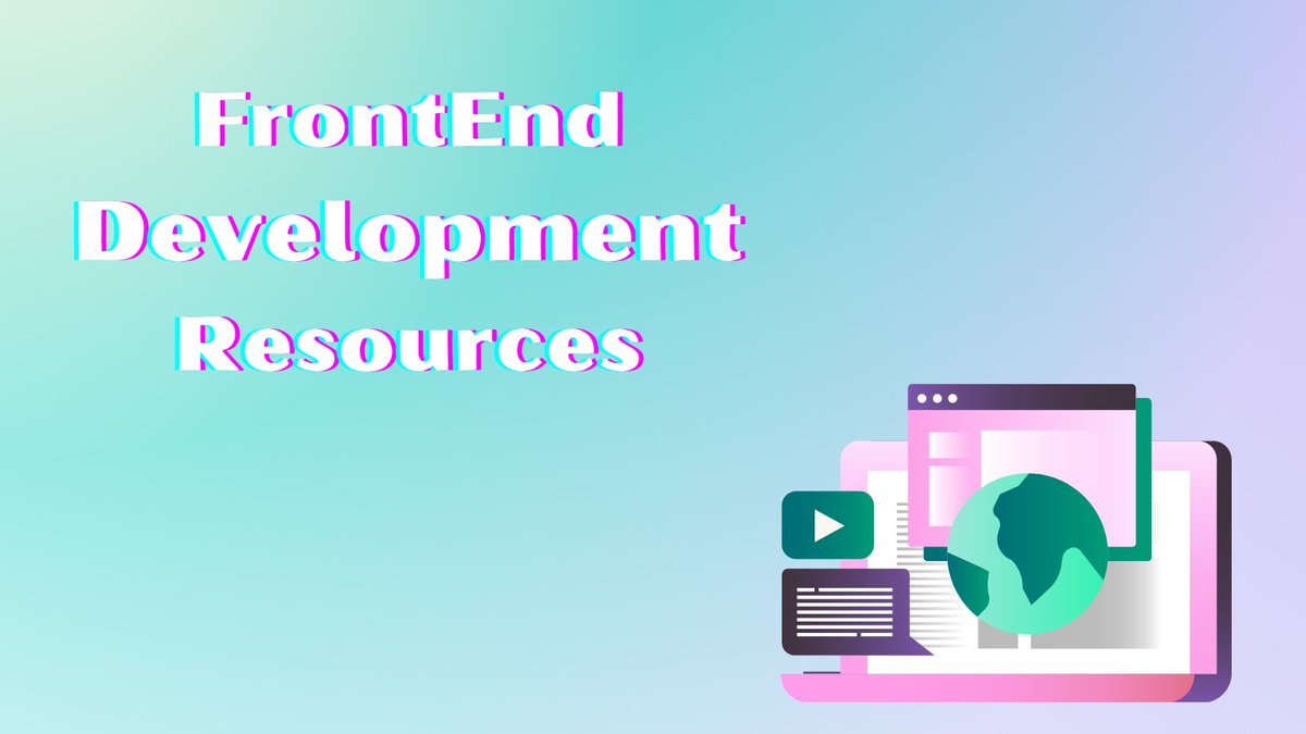 pilatesdev's tweet image. Resources to help you learn frontend development 🥰🥰

a thread 🧵