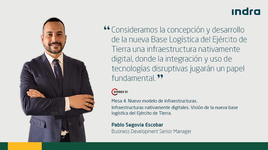 IndraCompany's tweet photo. Compartimos en @Symdex_ids nuestra experiencia en transformación digital en Defensa. https://t.co/ZBLEabr4hc