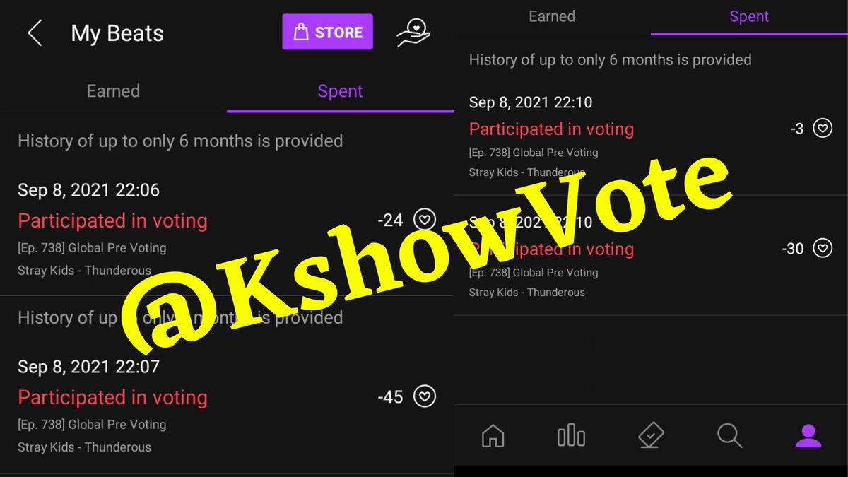 ☑ DONE vote on MUBEAT for
StrayKids

Bonus 2 heart beats.
#KshowVoteProof