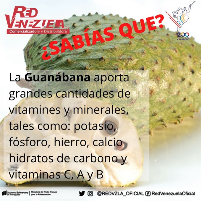 SabíasQue | La guanábana cuenta con valiosos beneficios para la salud? Esta  fruta, conocida desde el Perú prehispánico, contiene propiedades que ayudan  incluso al tratamiento del cáncer. #8Sep #VacúnateYA