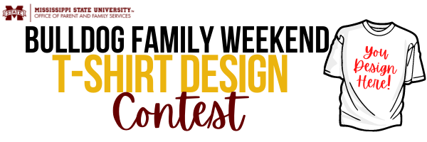 MSStateFamily's tweet photo. ‼️Hello Bulldogs‼️
Help us spread the word about our 2021 Bulldog Family Weekend event and t-shirt design contest. Event registration &amp; contest details can be found by visiting https://t.co/6PjmYUDdRN #MSStateFamily https://t.co/thB07cJVjt