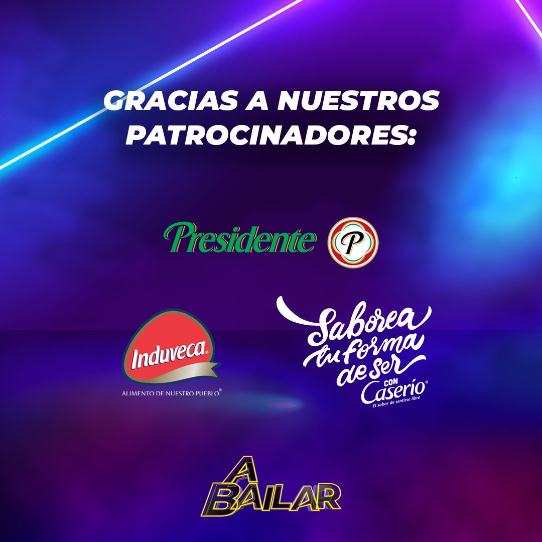 Presentamos a nuestros patrocinadores 🤩 gracias por confiar en nosotros y ser parte del reality más esperado💃🏻🕺⁣ 
<a href="/CervPresidente/">Cerveza Presidente</a> 
<a href="/induvecaRD/">Induveca</a> 
<a href="/CaserioRD/">Caserio</a> 

#ABailarConTelemicro 
⁣