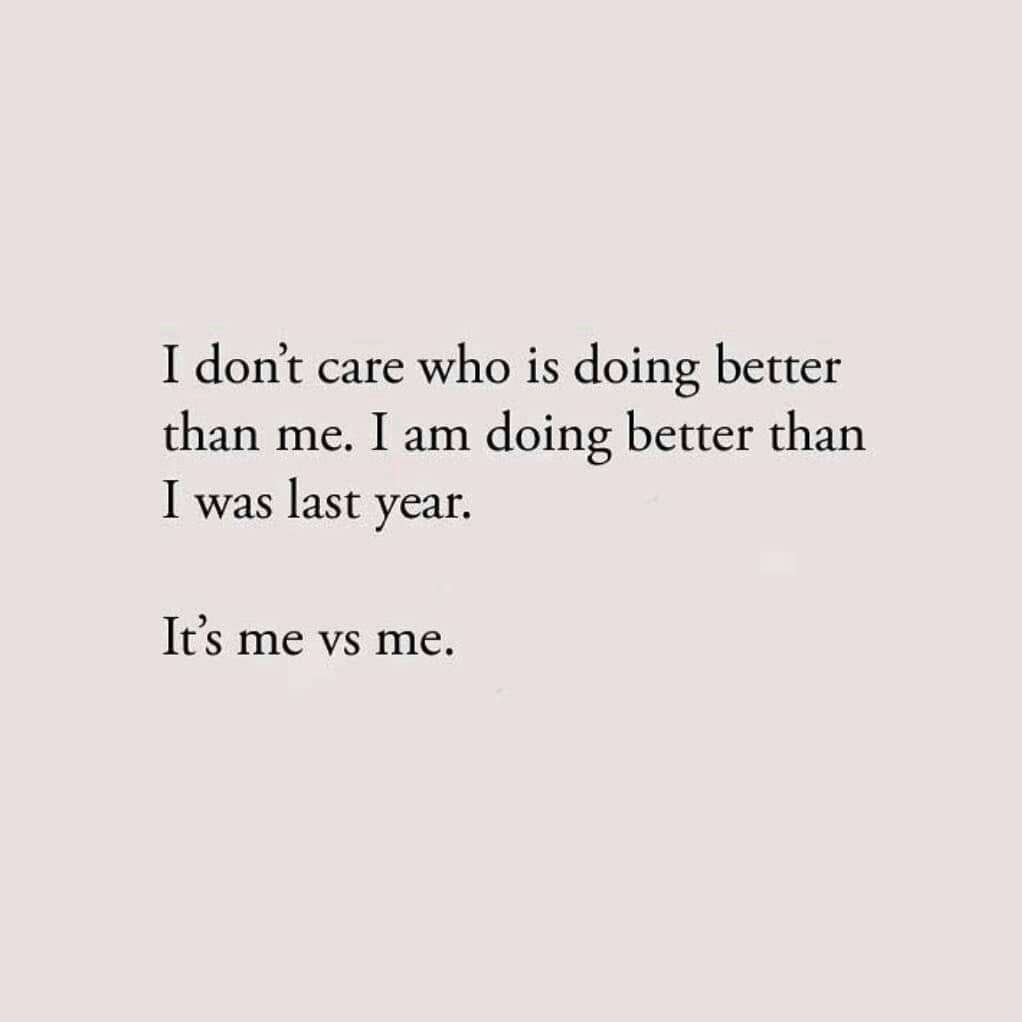 I don’t need to best anyone. I’m a happier, healthier me. 💗