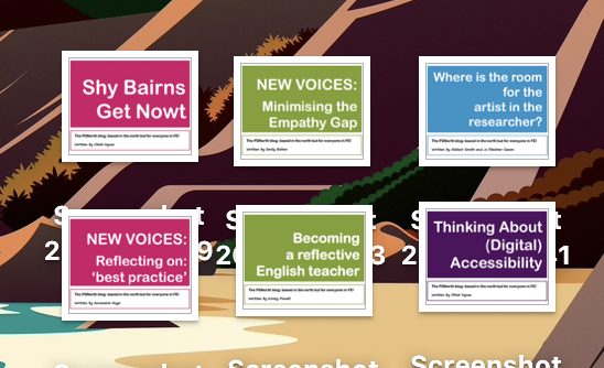 PDNorth_FE's tweet photo. A sneeky-peak at all the blogs I am currently uploading to the website. They will be scheduled once a week over the coming weeks.
Which one would you like to read first + Why?
#FEspeaks #FEthinks #FEresearch https://t.co/tyuYW1BcLh