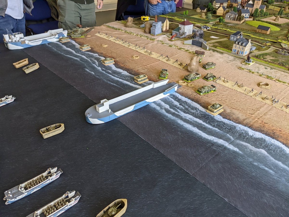 Rob_Oute's tweet photo. @ns_port I do have models of them in the water as well. On Sword beach they were a bit late, with the engineer tanks landing first. https://t.co/lKvge6OcWC