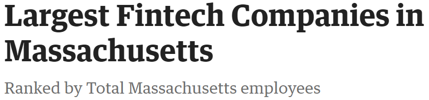 We're thrilled to be included on this <a href="/BosBizJournal/">Boston Business Journal</a> list of leading fintech companies. We're bringing on more talent every day to drive our rapid growth in the payments space! bizjournals.com/boston/subscri…