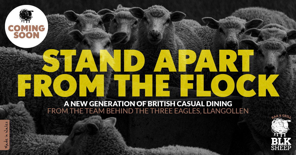 Our parent company, One Hundred Knights Knights, is launching a new restaurant venture. The Blk Sheep Baa & Grill will open this autumn in the Wrexham area. Read more here: thethreeeagles.co.uk/3691-2/ #standapartfromtheflock #newrestaurant #NorthWalesnews @blksheepuk