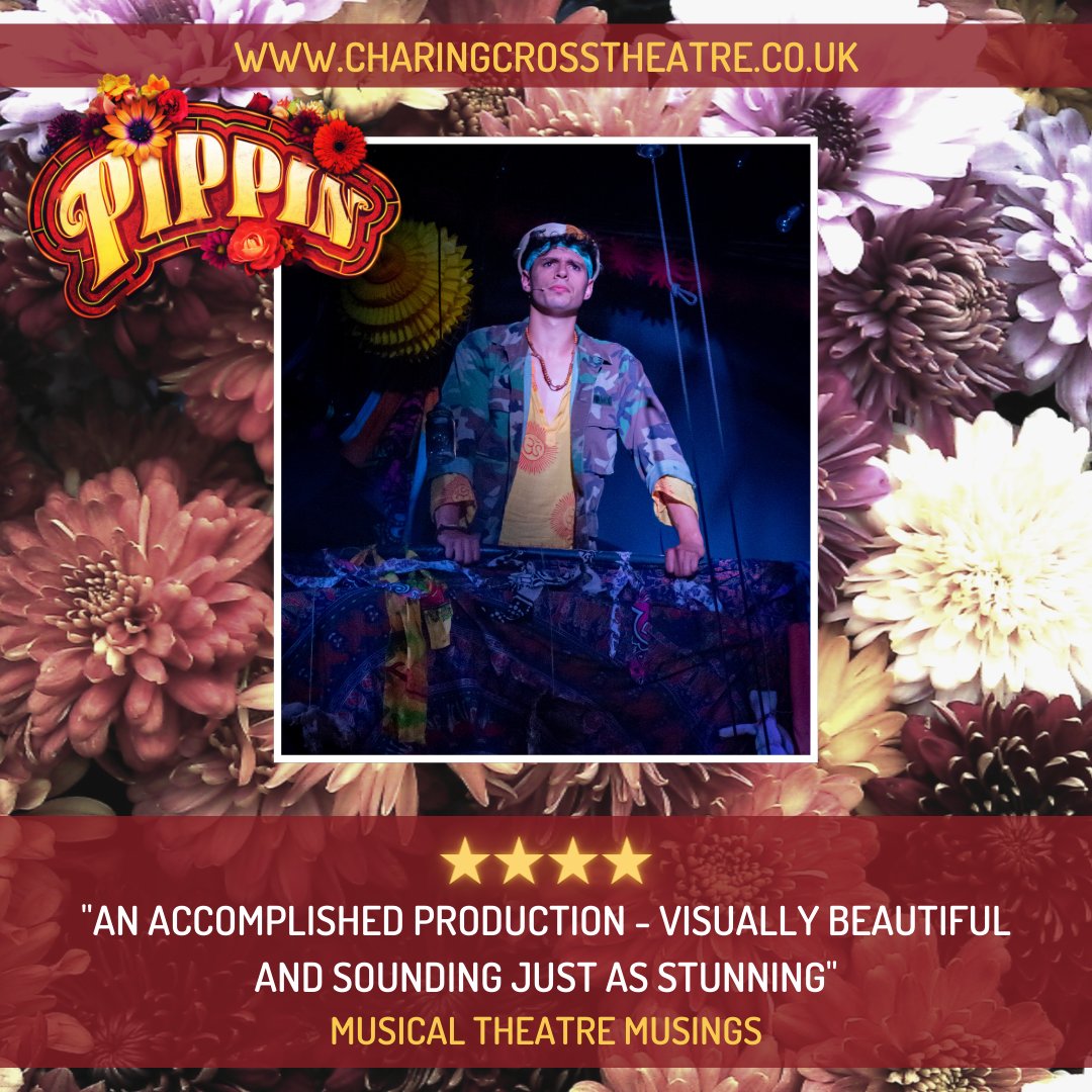 Pippin gets ★★★★ from Musical Theatre Musings <a href="/sarah_mcpartlan/">MusicalTheatreMusing</a>: "An accomplished production - visually beautiful and sounding just as stunning."

Get your tickets now!
charingcrosstheatre.co.uk/theatre/pippin
#londontheatre #offwestend #summeroflove #joinus