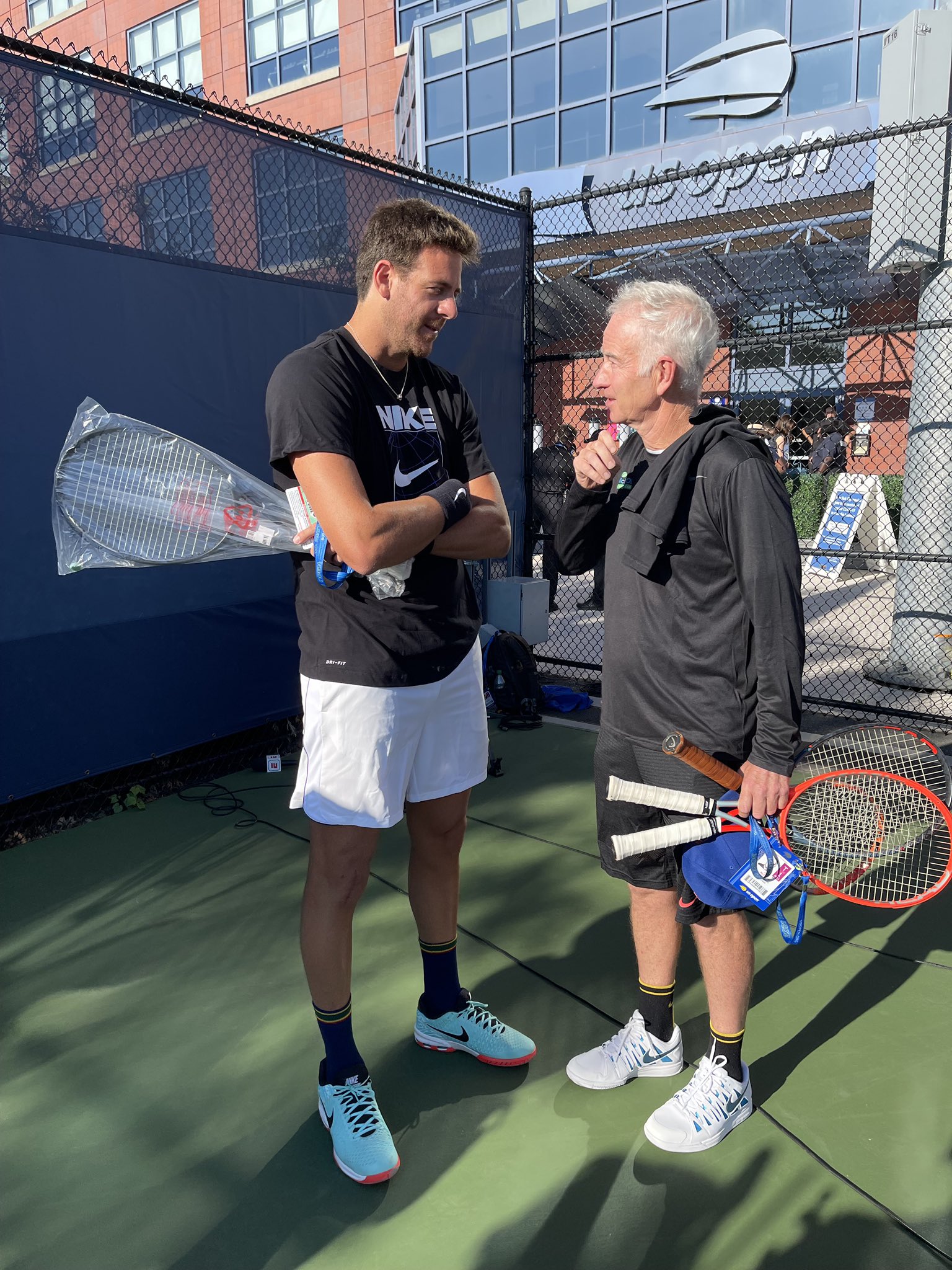 Juan M. del Potro on Twitter: "Pasé un día increíble ayer en el #usopen. Fue un placer poder amigo y leyenda John McEnroe y siento muy agradecido por