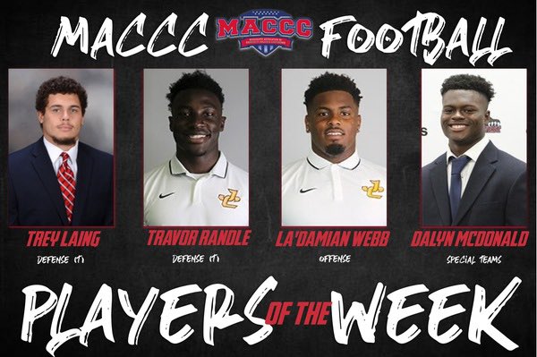 smccfootball's tweet photo. Congrats to @9oat_ being named MACCC Player Of The Week 🐻🔵🔴 #ComeToTheSummit https://t.co/nrwQYJl8L2