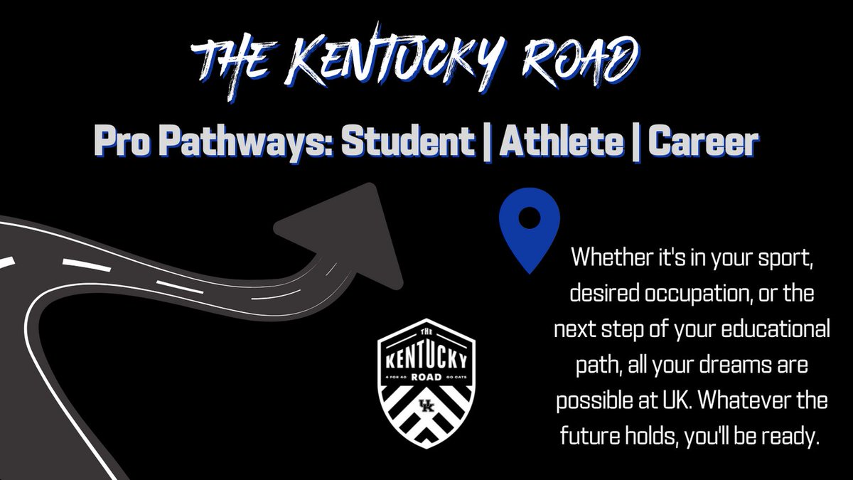 TheKentuckyRoad's tweet photo. Today we are looking at the different PRO pathways student-athletes decide to take along The Kentucky Road. 

#TheKentuckyRoad #CATSLead #PROStudent #PROAthlete #PROCareer https://t.co/eVyBRVm0YJ