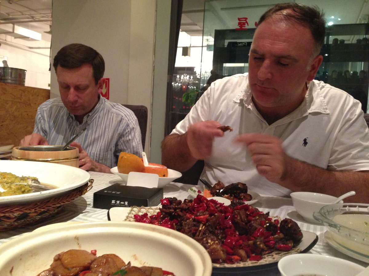 jorge_guajardo's tweet photo. My iPhone reminds me of that time (2013) when Jose Andrés went to China to do research for his restaurants. He would go to a restaurant and order every single dish on the menu. The staff would smile nervously, until they realized he was serious. He would do this 5 times/day. https://t.co/r8klOkCOxe