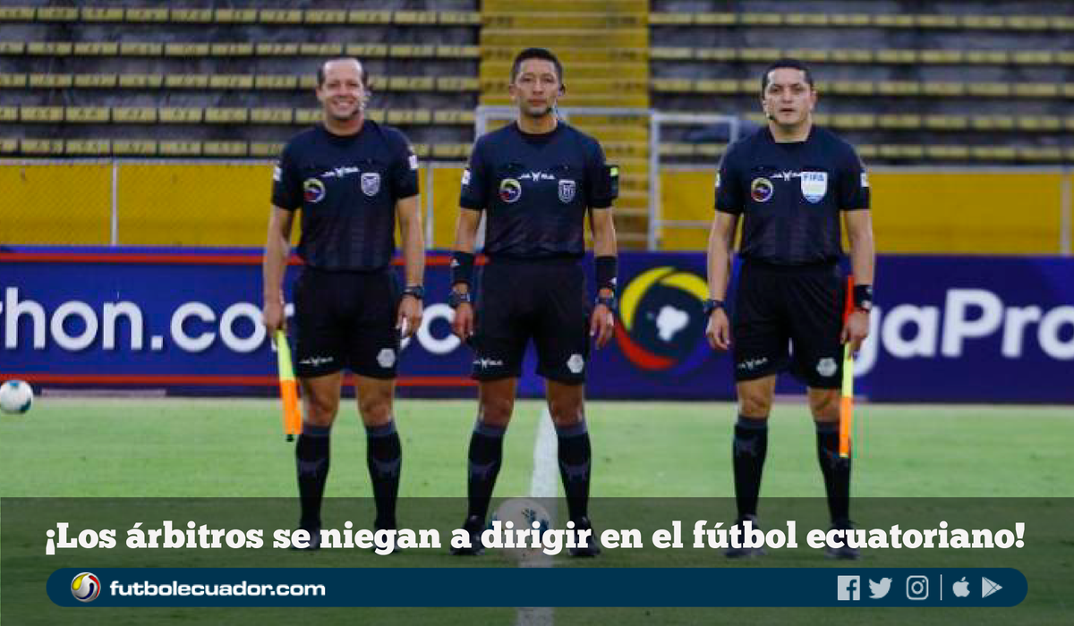 futbolecuador's tweet photo. 🛑 ATENCIÓN 🛑
➡️ El árbitro #MarioRomero se confiesa sobre la deuda de la 🇪🇨⚽️ #FEF y #LigaPro, ratificando que no pitarán la fecha 7 https://t.co/9hpVy0OrwA ⬅️ https://t.co/E0ka337Uht