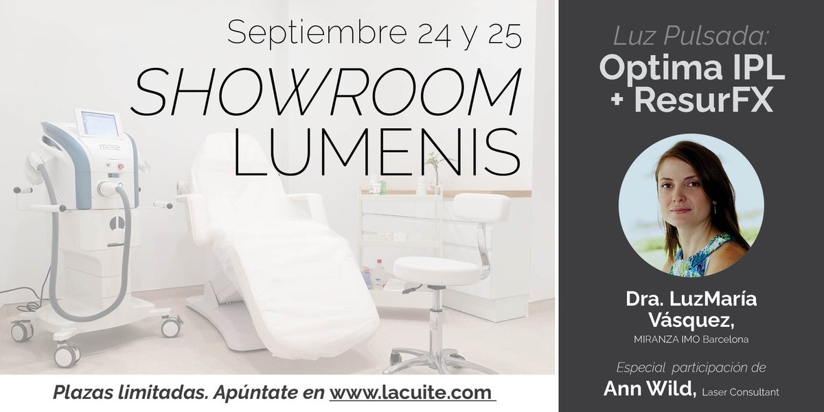 l_acuite's tweet photo. Plazas agotadas del Curso Showroom #Lumenis #LuzPulsada- #OptimaIPL+ #ResurFX con la Dra. LuzMaría Vásquez de @imogrupomiranza el viernes 24 sept. Gracias por la acogida de nuestro primer curso #Showroom @Lumenis_Vision. ¡Estamos felices! Otros cursos 👉🏻 https://t.co/feX6mR1R67 https://t.co/yqxkD34Gcv