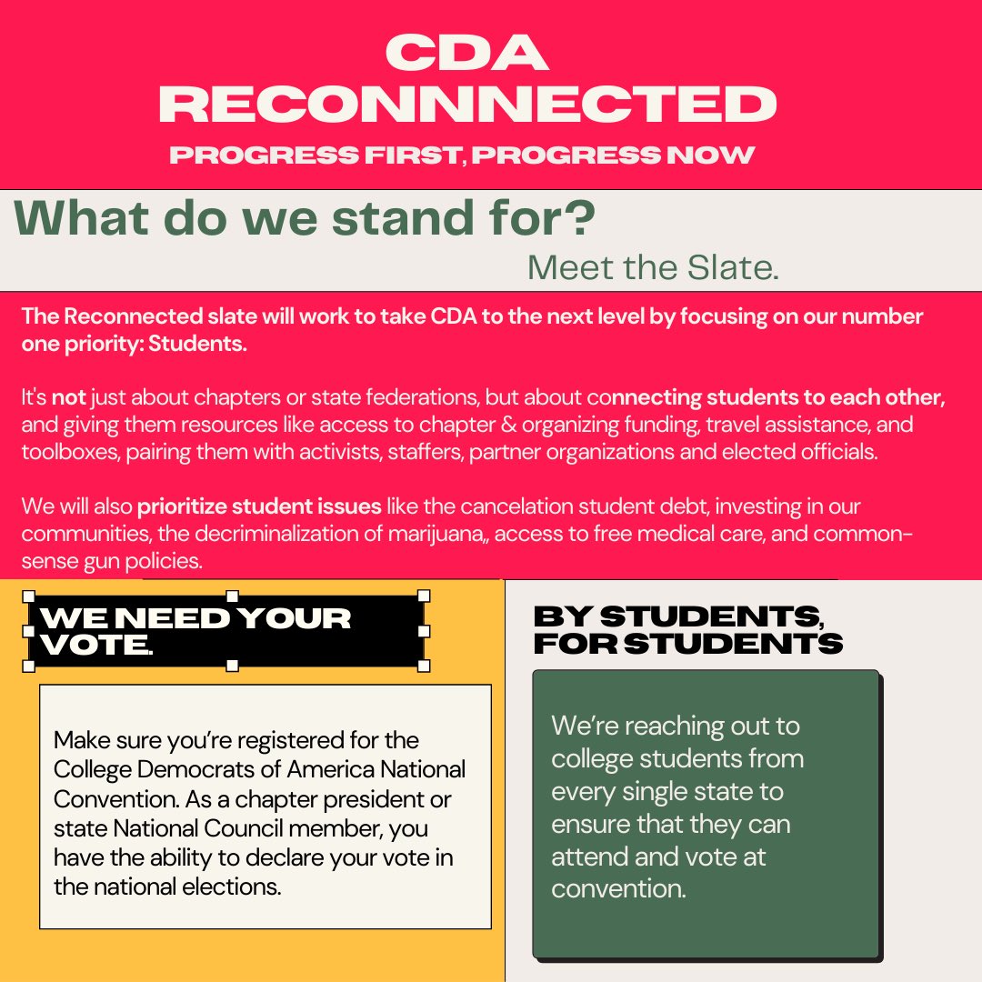 Vote CDA ReConnected! tweet media