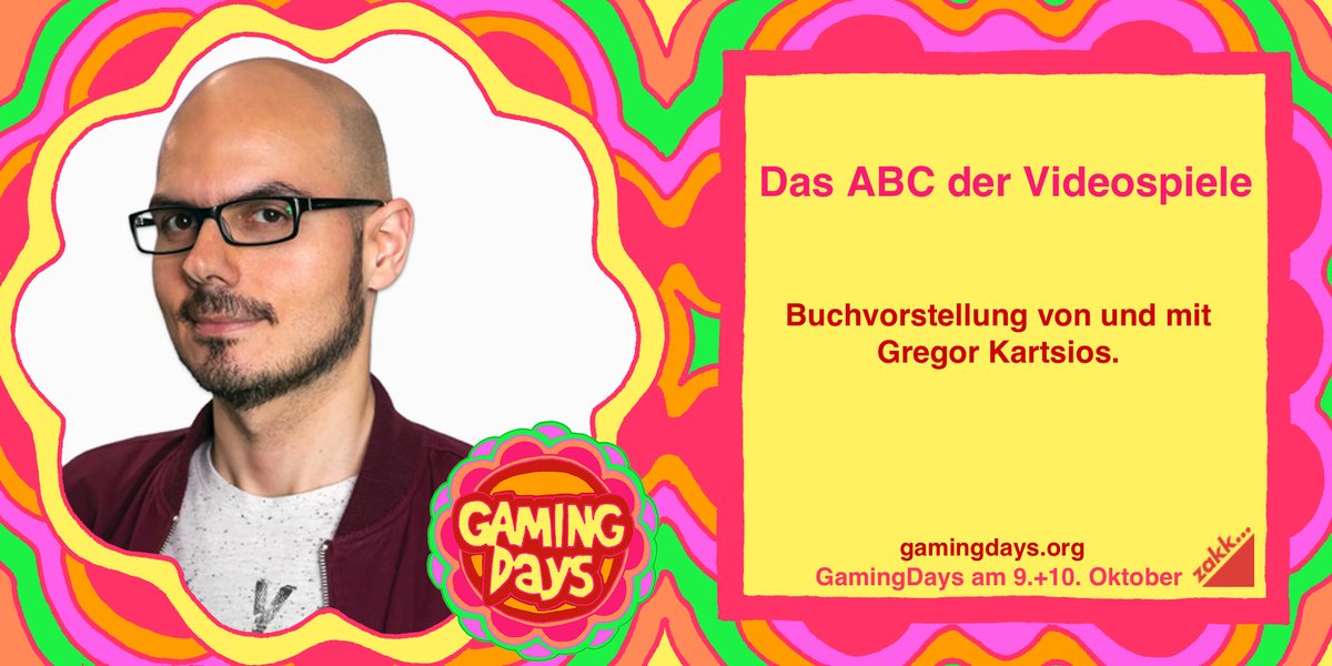 gamingdays_org's tweet photo. Gregor Kartsios stellt sein Buch „Das ABC der Videospiele“ vor. Es werden Anekdoten aus dem Buch mit mitgebrachten Schätzen aus seiner Privatsammlung zusammengeführt.
#gaming #festival #zakk #spiele #videospiele #rocketbeans #kultur #zocken #gamingdays https://t.co/xPnmKTJp3e