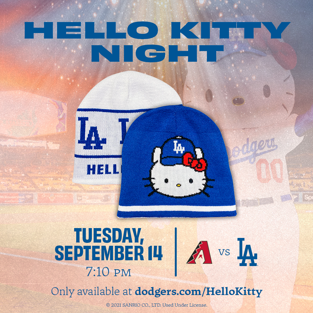 hello kitty dodgers in 2023  Hello kitty backgrounds, Hello kitty