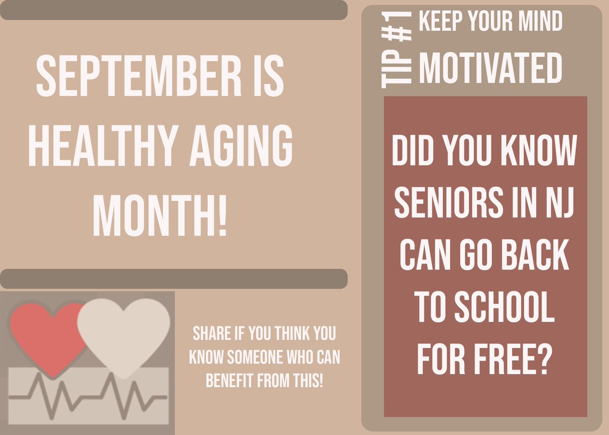 September is a healthy aging month; every week of September, we will be posting tips to help you age like a fine wine! 

check out our facebook post, to see how you can go back to school! 
facebook.com/MedicorCardiol…
#HealthyAgingMonth #education #medicor #mhealth #eHealth #dementia