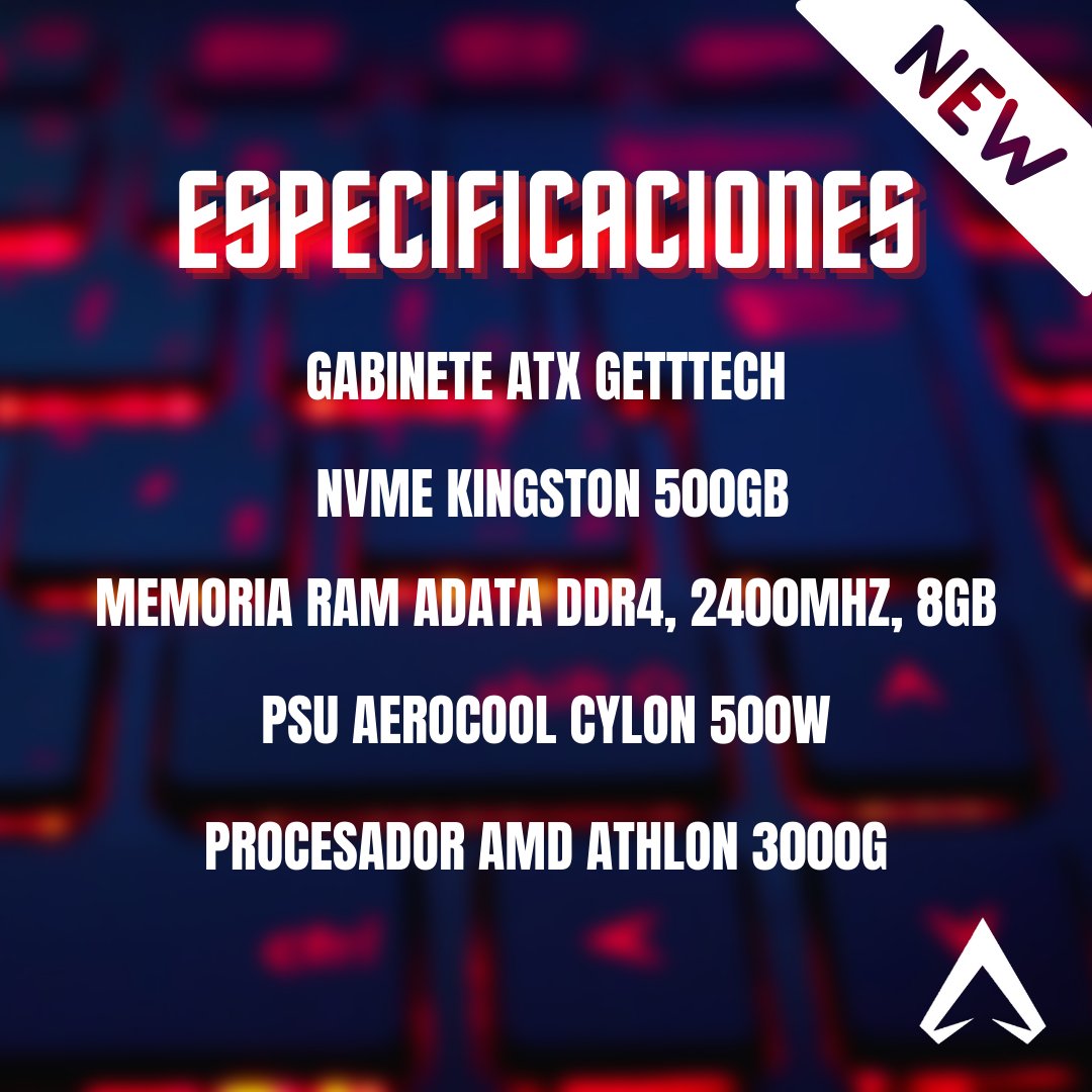 Si necesitas renovar tu computadora que apenas abre Word, esta es la PC indicada para ti.  

Con esta PC vas a poder realizar todas las tareas que quieras y jugar a varios juegos (pero eso no se lo digas a tus papás)

Si estas interesado en este equipo no dudes en mandarnos DM😉