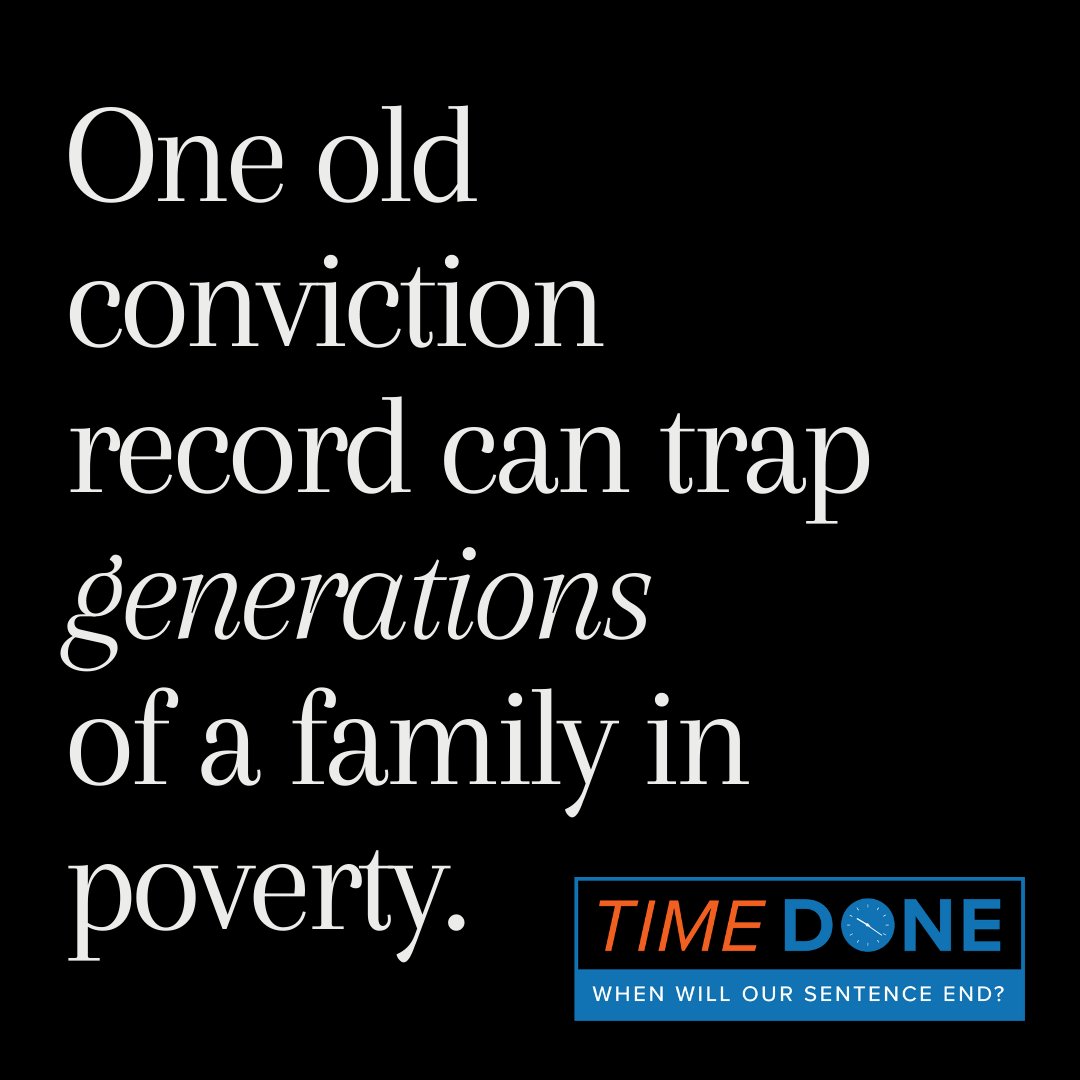 A formerly incarcerated person needs economic stability to provide for a child's present & future. 

But old convictions can hold people back from obtaining good jobs with benefits that can help support families. 

We need to pass #SB731 & #SunsetConvictions.