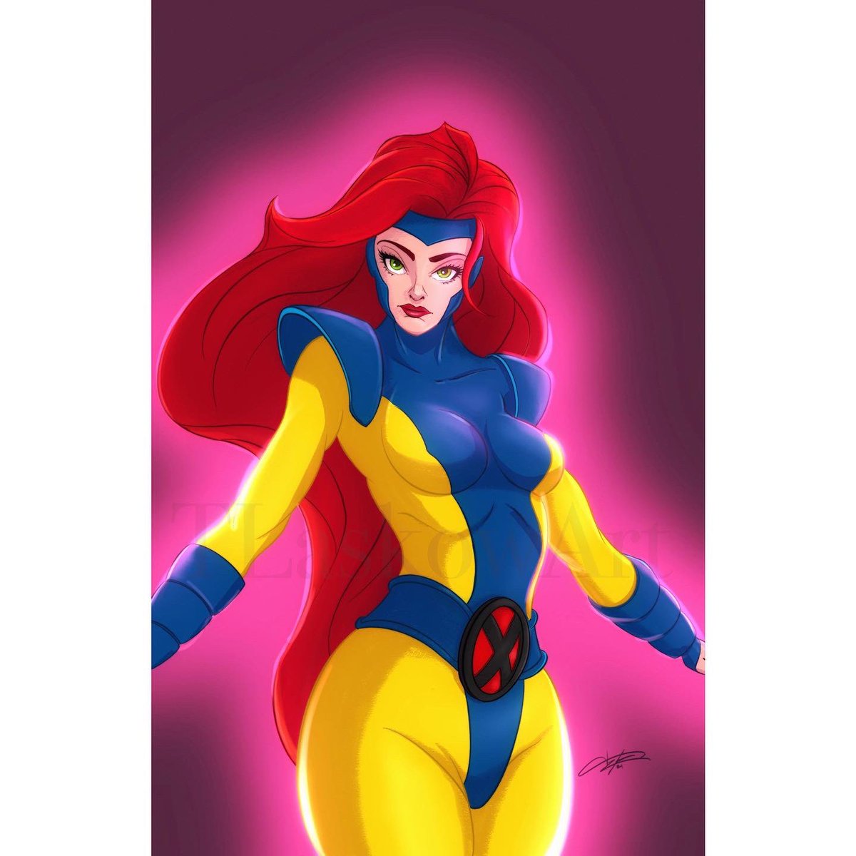 TLaskowArt's tweet photo. Jeeeeaaaaannnnn!
-Wolverine 
Jean Grey 90s version with classic colorway version I just finished up. Thanks for looking!
#xmen #jeangrey #marvelgirl #digitalart #illustration #fanart #comicart #comics #xmenfanart #marvel https://t.co/t24PEMvATo