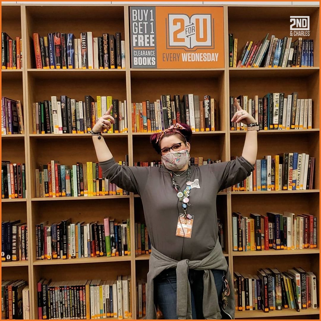 2ndandcharles's tweet image. It's Wednesday so all clearance books are BUY 1, GET 1 FREE at your #2ndandCharles📚 #2ForU