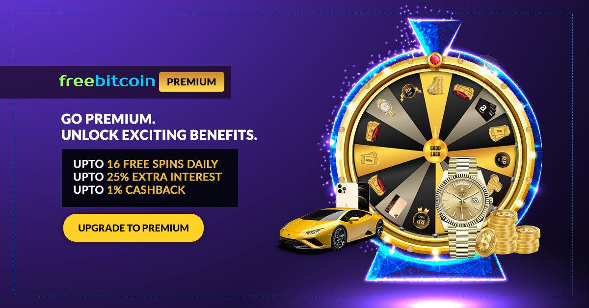 freebitco's tweet image. Over 180,000 Users Are Earning Extraordinary Benefits... Are You?

Have you gone Premium yet? All you need is a minimum of 2,500 $FUN to become a Premium Member and start earning benefits immediately!

#FreeBitcoin #Bitcoin #BTC 
#PremiumMembershipProgram #FUNToken #Crypto