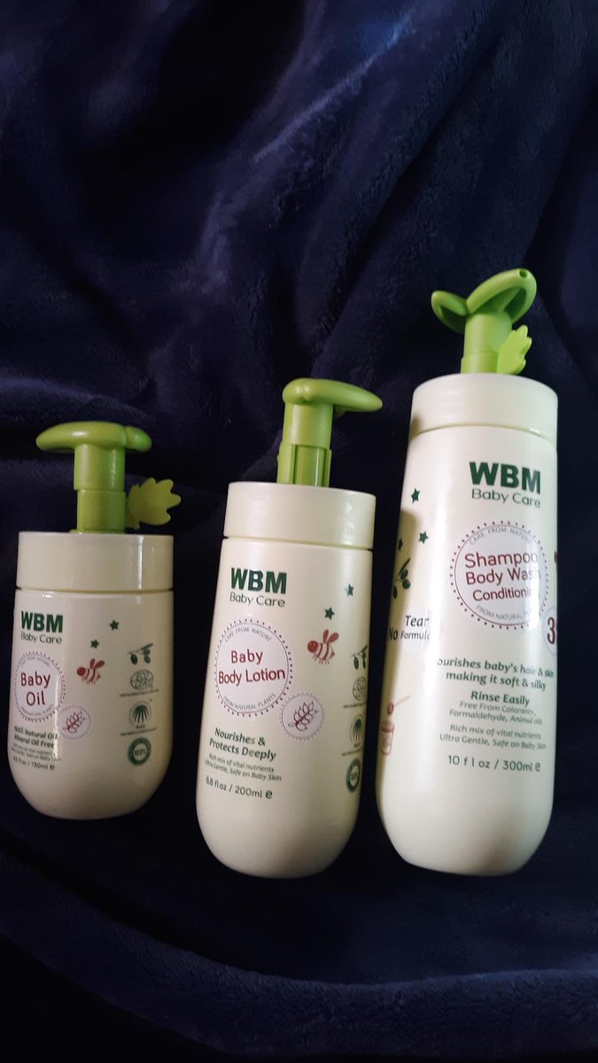 Great packaging for a Gift, I bought it for myself and I like it my baby smells so Good! Decent size bottles of all 3, the only thing I would like different is the baby oil to be a lavender #lotion.
amzn.to/2X6UQd0
#wbmbabycare #babycare #babybodylotion #babyoil #wbm