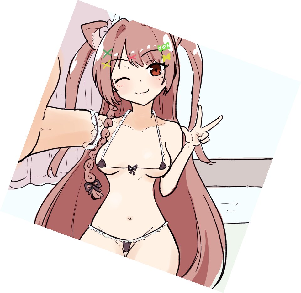 「#飴三絵 マイクロビキニの飴三屋かんろを描きました 」|かのかのこのイラスト