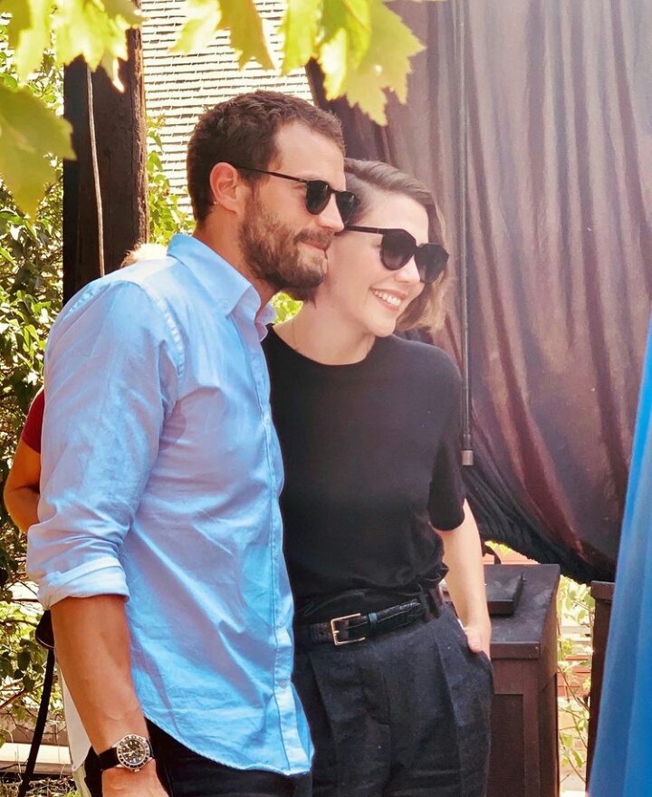 Photo of Jamie with Maggie Gyllenhall at the Telluride Film Festival 
Shared by sarahstclaire via IG 
#JamieDornan 
#MaggieGyllenhaal