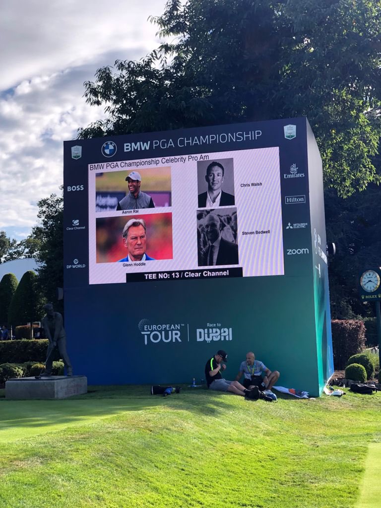 What a great start to the BMW PGA at Wentworth ⛳️ ☀️ Today @CWalshPHD and @steven__bedwell represented @clearchanneluk in the Pro Am and played brilliantly alongside the amazing @GlennHoddle and @AaronRaiGolf Here’s to a fab few days of golf 🙌 @clearchanneluk @EuropeanTour