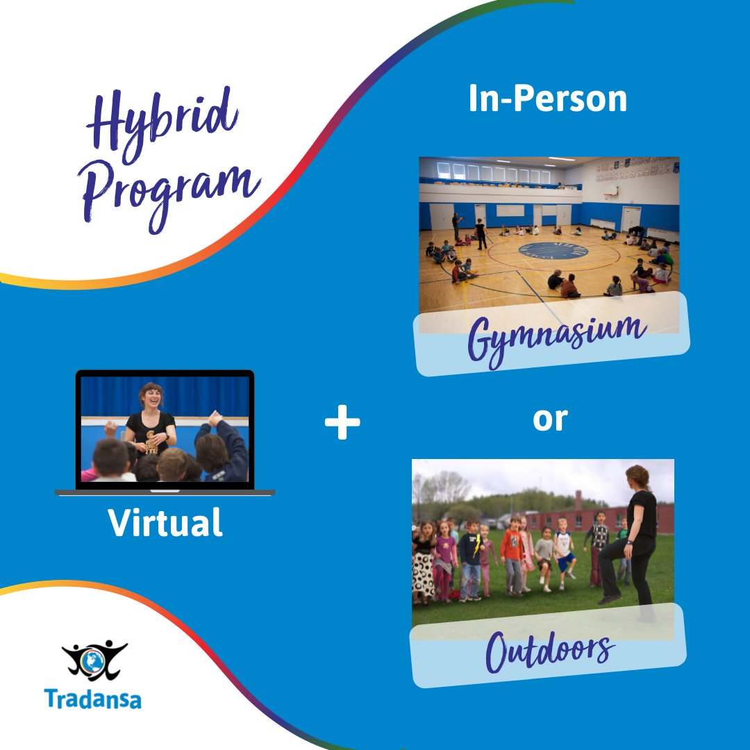 NEW: Hybrid Program! 
.
With COVID still with us, Tradansa is offering a new program delivery option that encompasses both virtual as well in-person settings, either in the gymnasium or outdoors. 
.
Same great programs but adapted to the current reality.
.
tradansa.com/programs/