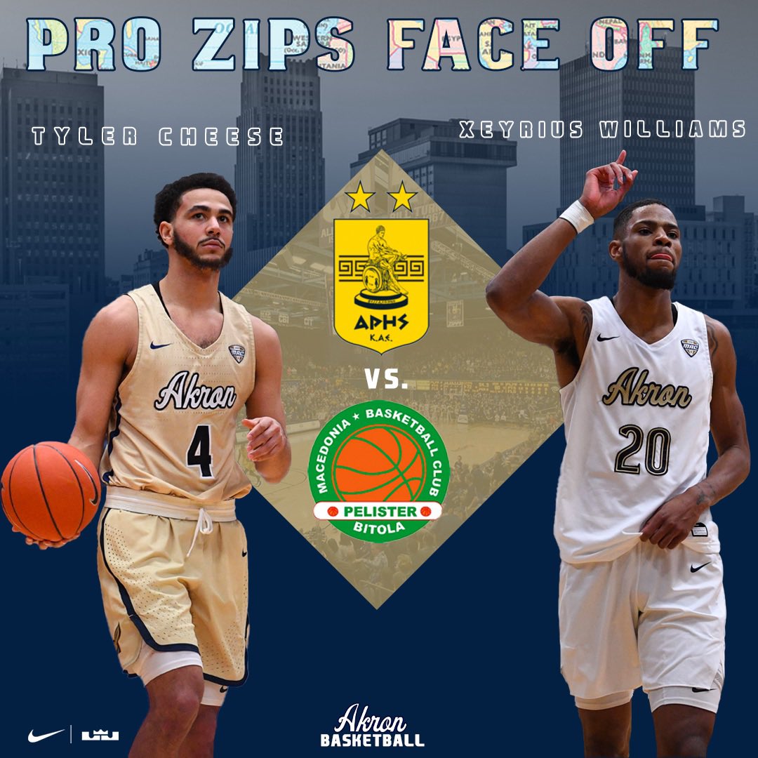ZipsMBB's tweet image. 2️⃣ #ProZips square off in an overseas matchup tonight.

@TylerCheese2 vs. @20Rated_X

Both @MACSports champions now chasing rings at the next level. Good luck, fellas!

#FindAWay 🦘 #GoZips