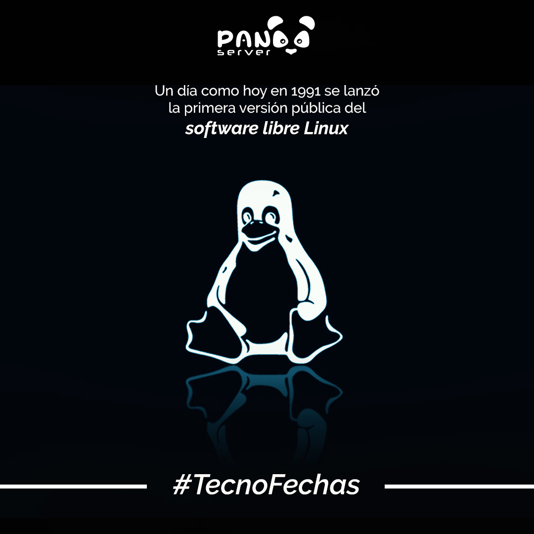 PandaServer's tweet photo. #TecnoFecha | #Linux lleva la vanguardia de #SoftwareLibre desde su lanzamiento 🎉 https://t.co/ba6Gy4572V