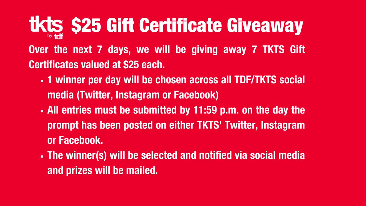 TKTS By TDF tweet media