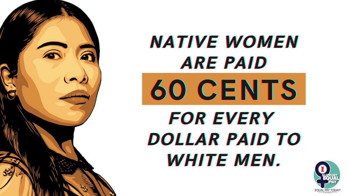 The Leadership Conference (@civilrightsorg) on Twitter photo Today is #NativeWomensEqualPay Day, the day that marks the amount of extra time that Native women must work this year to catch up to what white, non-Hispanic men made last year alone.
This wage gap is unacceptable – and it must end.
🎨: Ernesto Yerena Today is #NativeWomensEqualPay Day, the day that marks the amount of extra time that Native women must work this year to catch up to what white, non-Hispanic men made last year alone.
This wage gap is unacceptable – and it must end.
🎨: Ernesto Yerena