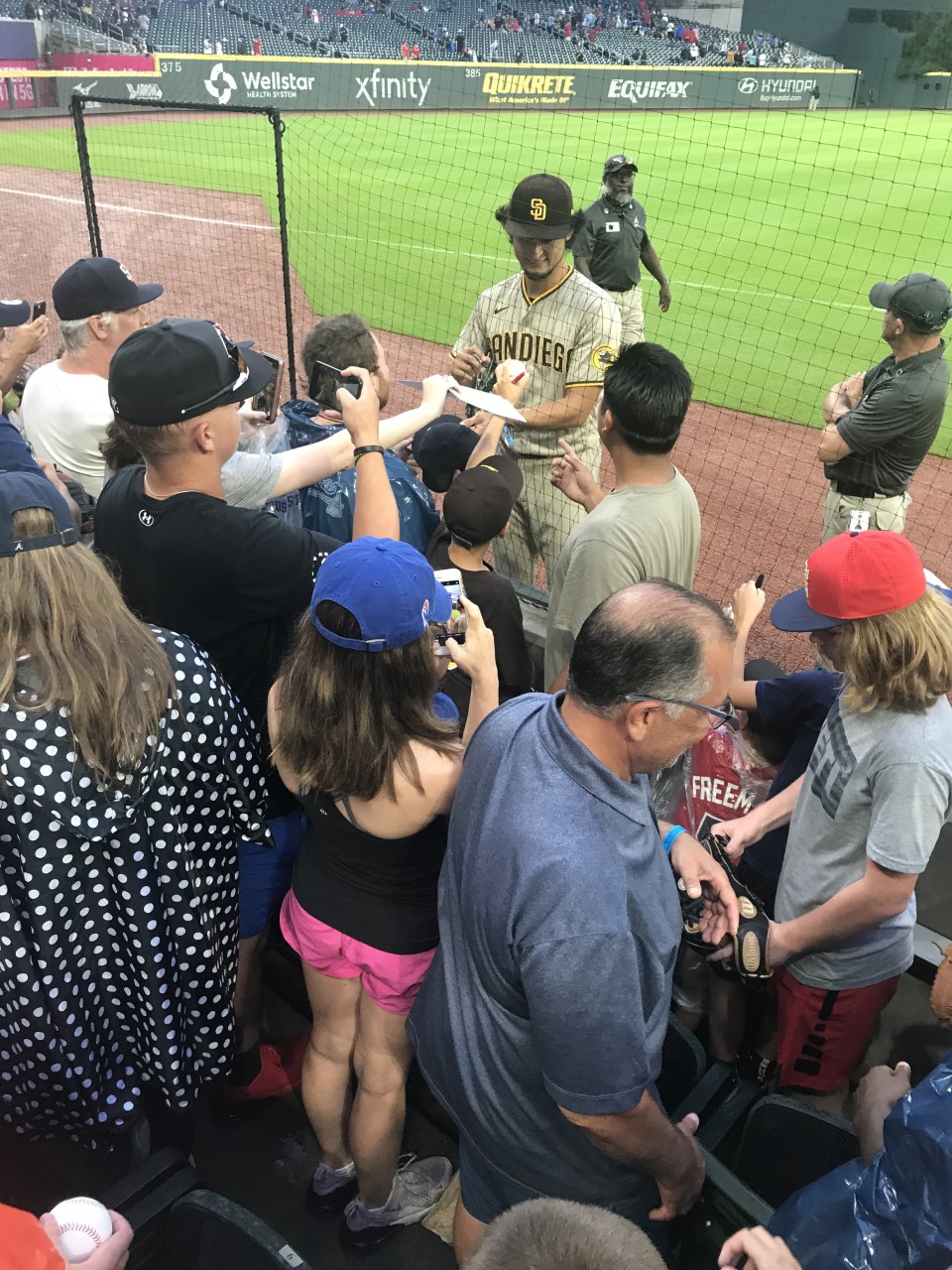 Annie Heilbrunn on X: Landon & his dad made the 3.5 hour trip from  Tennessee, where he lives. But the game was postponed due to rain, which  would bum any kid out.