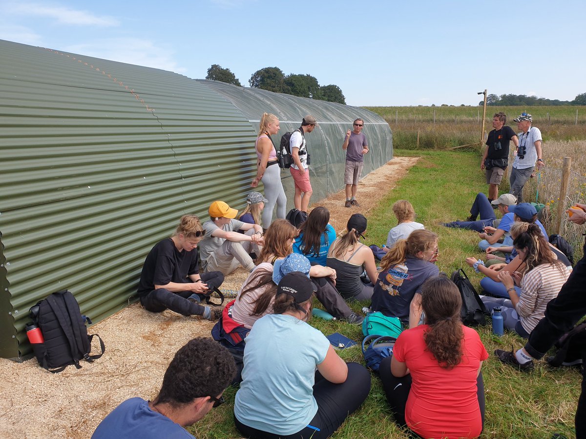 MarcusWRhodes's tweet photo. The southern leg of #ExeterRewildingFC has relocate to Salisbury Plain! Today we visited @bustardgroup and the release site for @NaturalEngland's controversial Hen Harrier reintroduction project to discuss the often thorny issue of species reintroductions. https://t.co/SGk91CjSuP