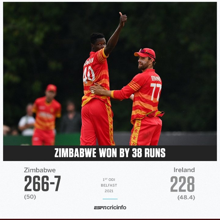 praise_dumidk's tweet photo. Congratulations to the @ZimCricketv #Chevrons for the massive, massive victory, however the most important thing is series victory. If we can nip another one on Friday we are home and dry. Let's go for it. We must be in the 2023 cricket world cup in India. #IREvZIM https://t.co/DMrPsZSTEP